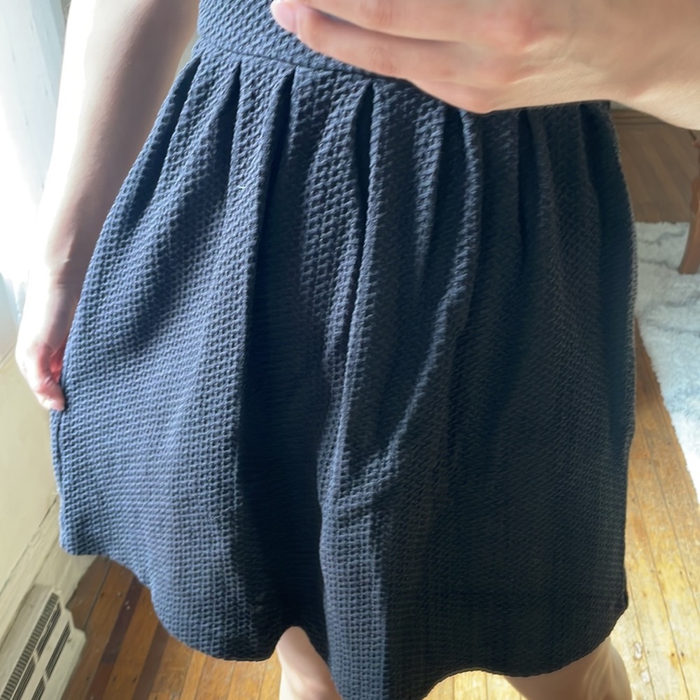 Ganni Black Textured Dress Size XS 0-2 - Picture 3 of 4